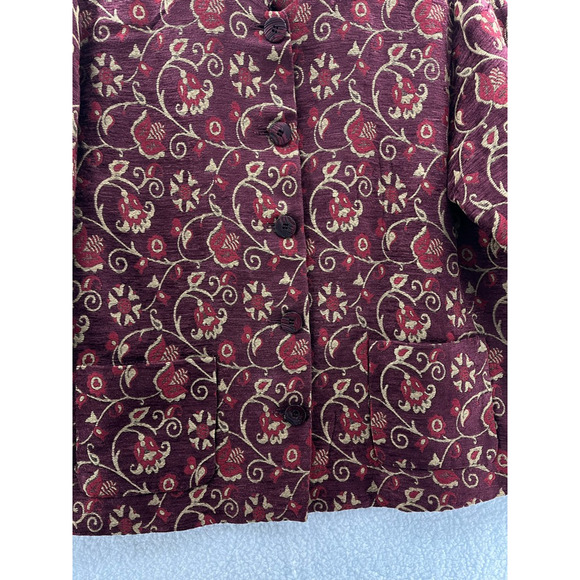 Austin Reed Womens Suit Jacket Blazer Multicolor Floral Pockets Long Sleeve XL - Picture 5 of 8